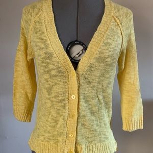 Mudd | Yellow Knit Cardigan